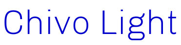Chivo Light шрифт